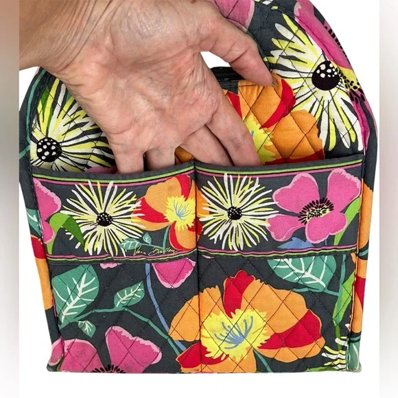 Vera Bradley Jazzy Blooms Insulated Lunch Box Bag Vibrant Floral Lunch Bunch - Picture 3 of 13